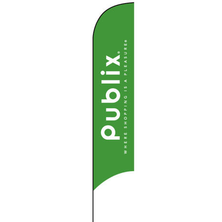12.5' Shark Fin Flag - Green