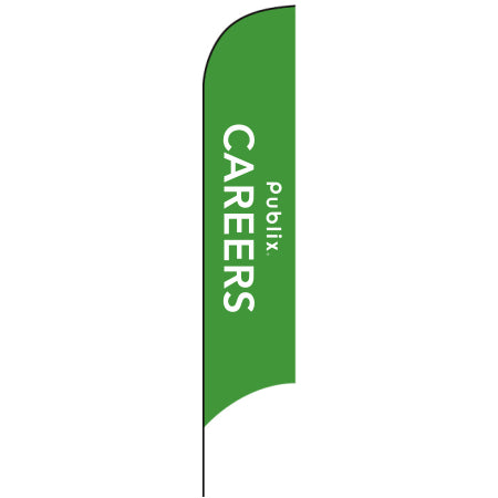 12.5' Shark Fin Flag - Green - Publix Careers